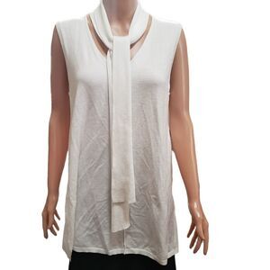 ND New Directions Tie Knit Sleeveless Tunic Top Size XLarge